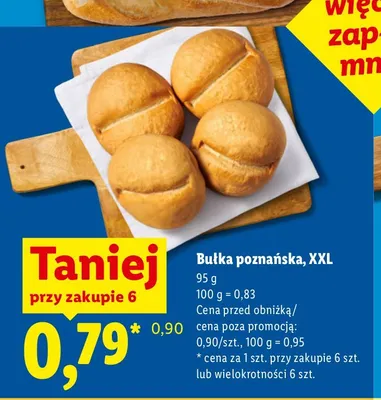 Bułka poznańska XXL promocja w Lidl