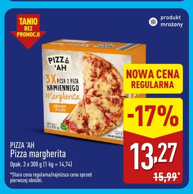 Pizza margherita Pizza 'Ah 3-pak promocja w Aldi