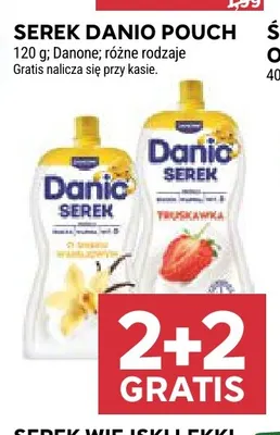 Serek Danio pouch waniliowy promocja w Stokrotka