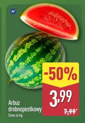 Arbuz drobnopestkowy promocja w Aldi