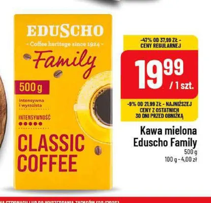 Kawa mielona Eduscho Family promocja w POLOmarket