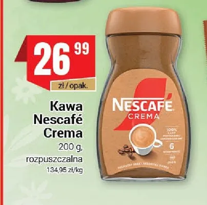 Kawa rozpuszczalna Nescafé Crema promocja w Premium Nasz Sklep