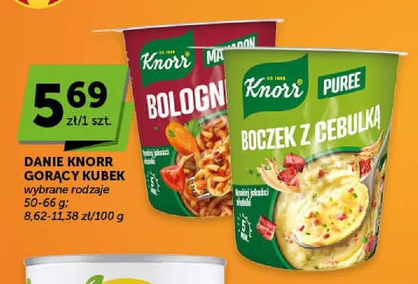 Danie Knorr Puree Boczek z cebulką promocja w Euro Sklep