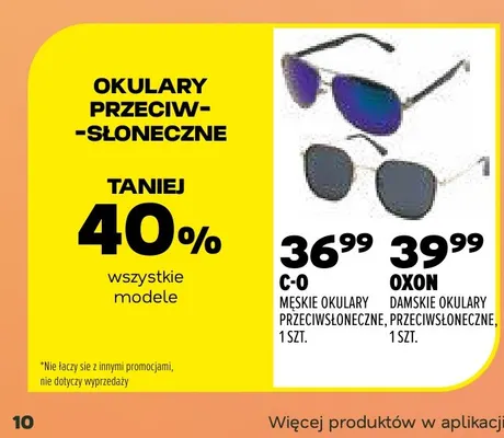 Męskie okulary przeciwsłoneczne C-O promocja w Drogerie Natura