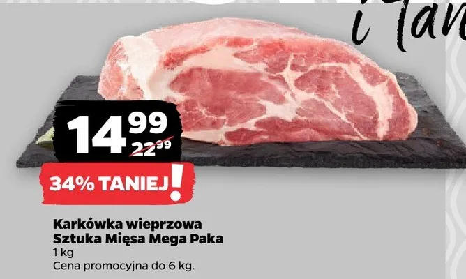 Karkówka wieprzowa Sztuka Mięsa Mega Paka promocja w Netto