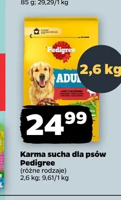 Karma sucha dla psów Pedigree promocja w Netto