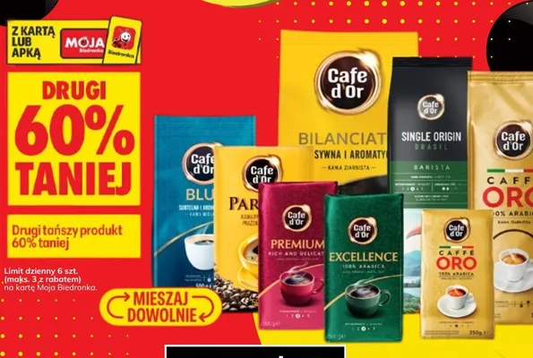 Kawa mielona Cafe d'Or Caffe Oro promocja w Biedronka