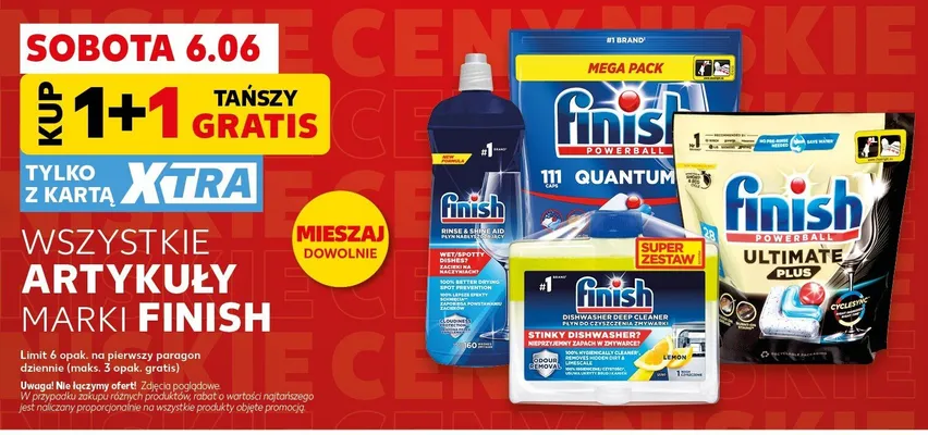Artykuły marki Finish promocja w Kaufland