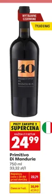 Wino Primitivo Di Manduria promocja w Biedronka