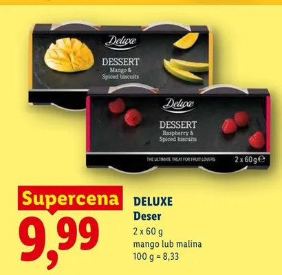 Deser malina Deluxe 2-pak promocja w Lidl