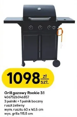 Grill gazowy Rookie 3.1 promocja w Castorama