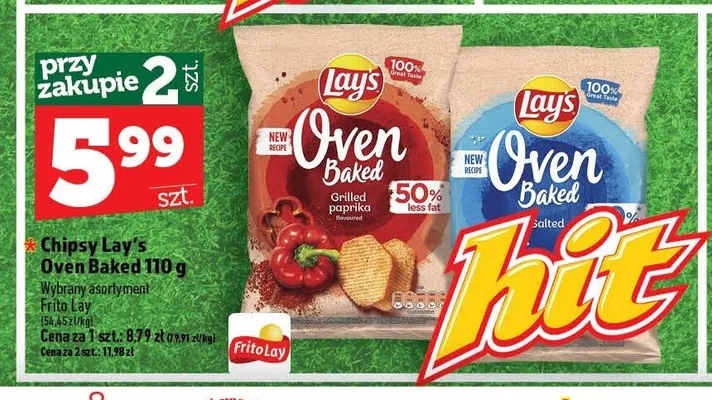 Chipsy Lay's Oven Baked Salted promocja w TOPAZ