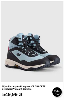 Wysokie buty trekkingowe Ice Cracker z izolacją Primaloft damskie 4F promocja w 4F