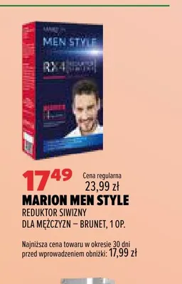 Reduktor siwizny dla mężczyzn brunet Marion Men Style promocja w Drogerie Natura