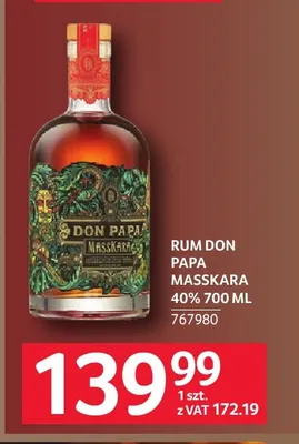 Rum Don Papa Masskara promocja w Selgros