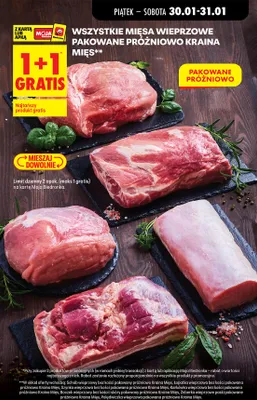 Mięso wieprzowe pakowane próżniowo promocja w Biedronka