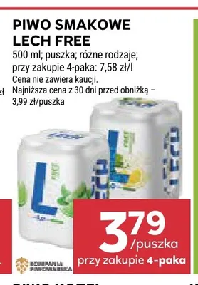 Piwo smakowe Lech promocja w Stokrotka
