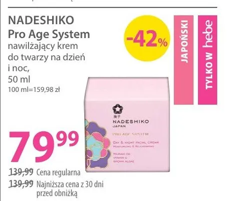 Krem nawilżający Pro Age System do twarzy i noc promocja w Hebe