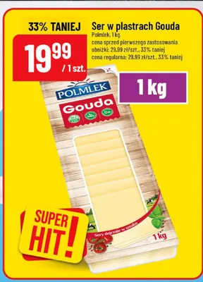 Ser w plastrach Gouda promocja w POLOmarket