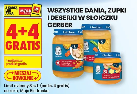 Wszystkie dania, zupki i deserki w słoiczku promocja w Biedronka