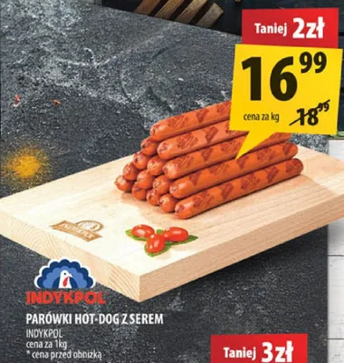 Parówki hot-dog z serem indykce promocja w Arhelan