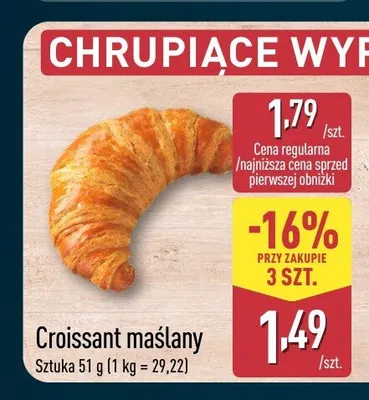 Croissant maślany promocja w Aldi