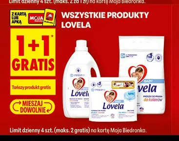 Proszek do prania Lovela promocja w Biedronka