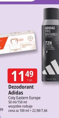 Dezodorant Adidas promocja w Leclerc