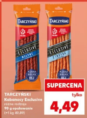 Kabanosy Exclusive różne rodzaje promocja w Kaufland
