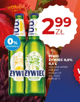 Piwo bezalkoholowe Żywiec Lemonż & Cola promocja w Duży Ben