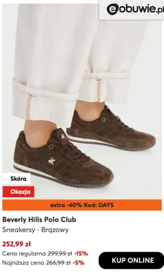 Sneakersy Beverly Hills Polo Club promocja w eobuwie.pl