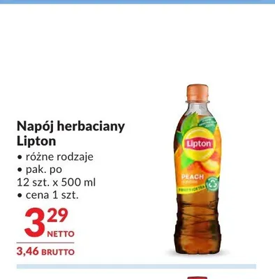 Napój herbaciany Lipton promocja w Makro