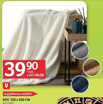 Koc 150 x 200 cm wyjątkowe miękki promocja w Selgros