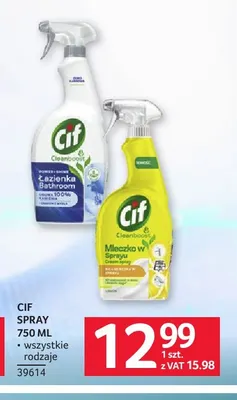 Spray Cif Cleanboost Mleczko w sprayu promocja w Selgros