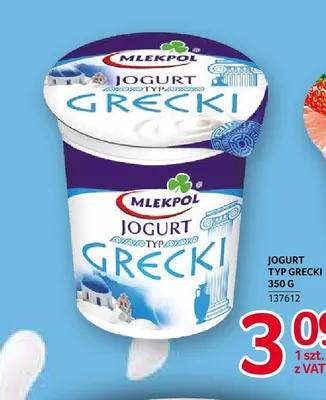 Jogurt typ grecki Mlekpol promocja w Selgros