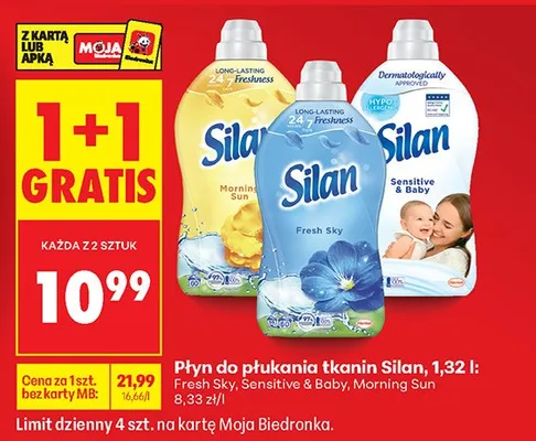Płyn do płukania tkanin Sensitive & Baby promocja w Biedronka