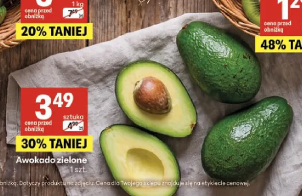 Awokado zielone promocja w Delikatesy Centrum