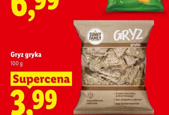 Gryz gryka Sunny Family promocja w Lidl