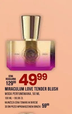 Woda perfumowana Miraculum Love Tender Blush promocja w Drogerie Natura
