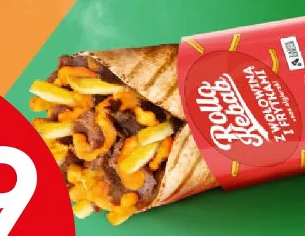 Kebab Rollo z wołowiną i frytkami promocja w Żabka