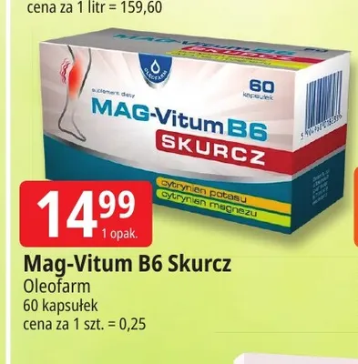 Mag-Vitum B6 Skurcz Oleofarm promocja w Leclerc
