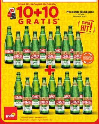 Piwo Łomża pils promocja w POLOmarket