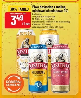 Piwo bezalkoholowe Kasztelan Miodowe promocja w POLOmarket