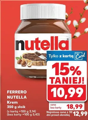 Krem Nutella promocja w Kaufland