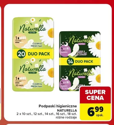 Podpaski higieniczne Naturella promocja w Carrefour Market