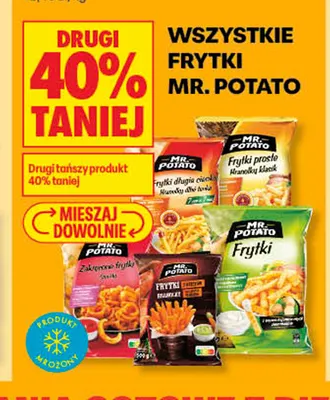 Frytki proste Mr. Potato promocja w Biedronka