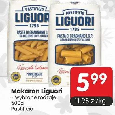 Makaron Liguori wybrane rodzaje promocja w Market Point