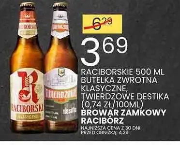 Piwo Raciborskie Twierdzowe promocja w Wafelek
