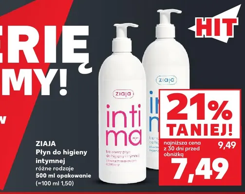Płyn do higieny intymnej Ziaja promocja w Kaufland