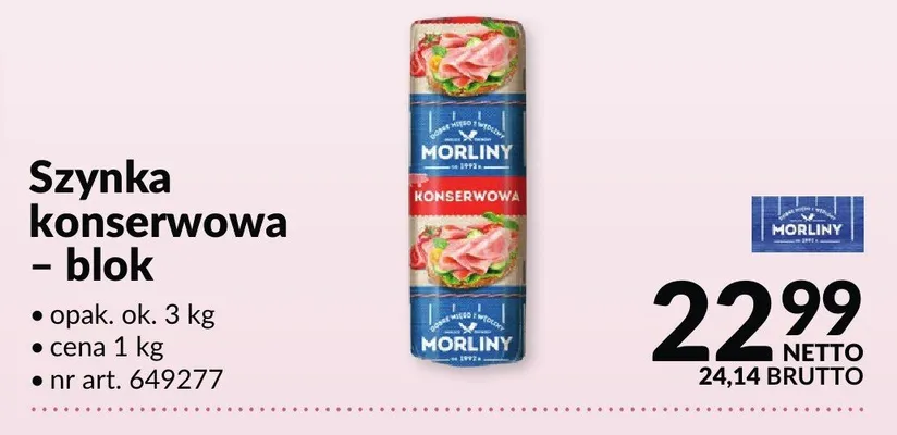 Szynka konserwowa - blok promocja w Makro